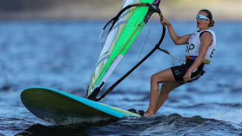 Alabau, durante la regata del jueves. EFE/Sebastião Moreira