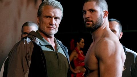 Dolph Lundgren y Florian Munteanu, en una escena de la película.