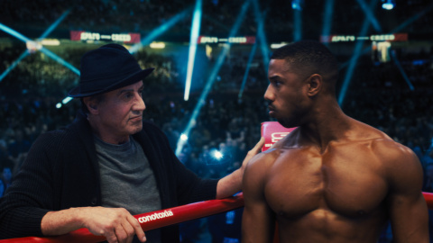 Sylvester Stallone y Michael B. Jordan, en una escena de la película