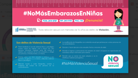 Campaña contra la violencia sexual del Gobierno de Guatemala