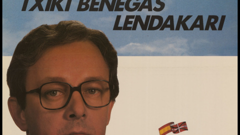 Cartel electoral de 'Txiqui' Benegas para las elecciones vascas.