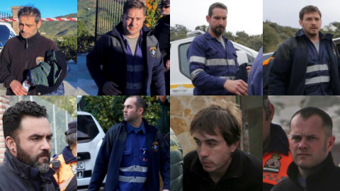 Estos son los ocho mineros asturianos que trabajan en el rescate de Julen.