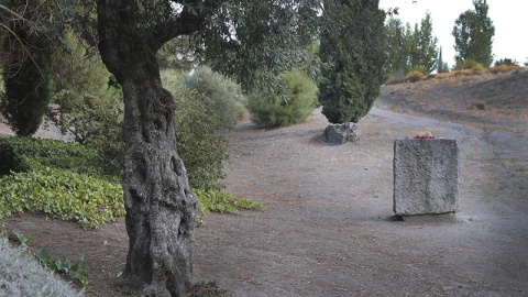 El Peñón del Colorado de Alfacar(Granada), lugar donde está su cuerpo que guarda el secreto del último descanso de Federico García Lorca/EFE