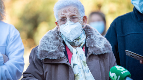 20 de febrero de 2024. Araceli la primera mujer vacunada contra la Covid cumple 100 años