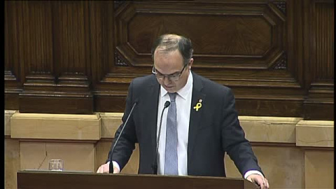 Jordi Turull se presenta en el Parlament como candidato a la presidencia de la Generalitat