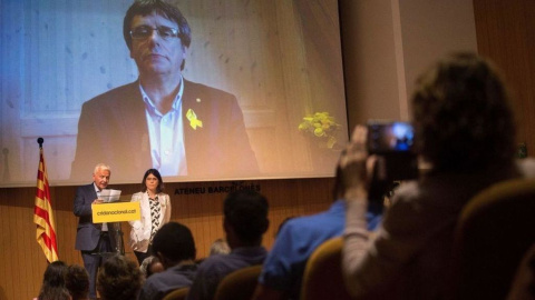 Una imatge de la convenció fundacional de la Crida celebrada a Manresa.