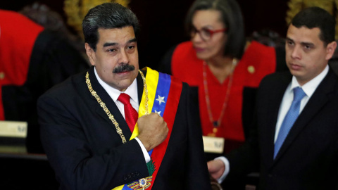 Maduro, en el en el Tribunal Supremo de Justicia en Caracas este jueves. REUTERS/Carlos Garcia Rawlins