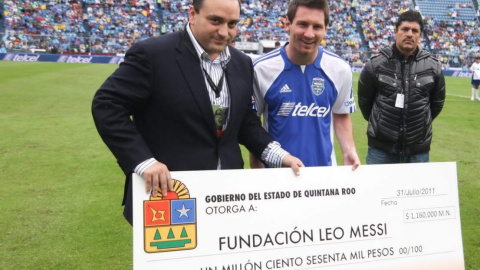 Messi, en un partido benéfico de su fundación.