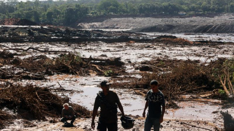 Vista del desastre causado por la rotura de la represa. - EFE