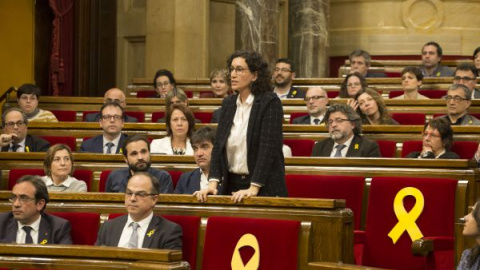 Marta Rovira, durant la votació d'investidura fallida de Jordi Turull / Parlament de Catalunya