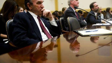 Foto de archivo de Elliott Abrams, en una comparecencia en el Congreso estadounidense, en 2011, cuando era alto cargo de la Administración de George Bush. AFP PHOTO/Jim WATSON