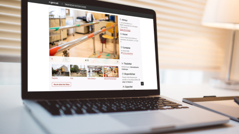 El web inclou fotografies, mapes i informació sobre els serveis de cada equipament