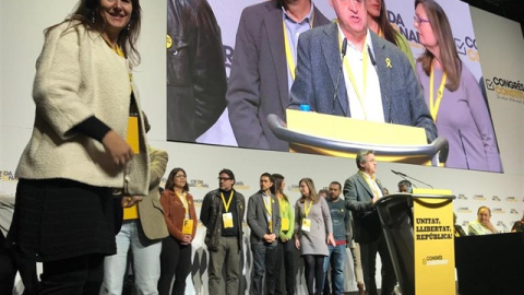 Asamblea del partido fundado por Carles Puigdemont y Jordi Sànchez entre otros. EUROPA PRESS