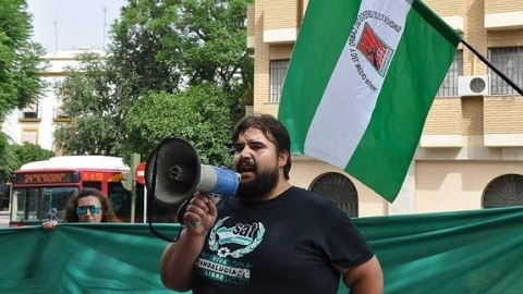 Oscar Reina, portavoz del Sindicato Andaluz de Trabajadores