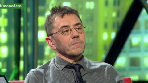 Monedero durante la entrevista en LaSexta Noche.