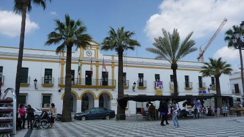 Ayuntamiento en Trebujena. WIKIPEDIA