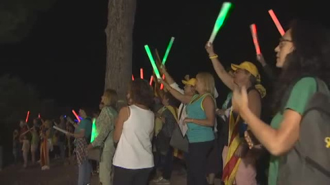 Marcha masiva hacia la prisiÃ³n de Lledoners para conmemorar el 1-O 