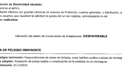 La inspección del edificio que realizó un arquitecto el año pasado ya reveló la existencia de riesgos para los usuarios, que siguen sin ser subsanados, en el complejo policial de la calle General Mayandía de Zaragoza.