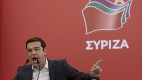 Alexis Tsipras, durante su discurso en el comité nacional de Syriza./ EFE