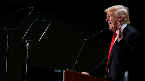 Donald Trump, candidato republicano, durante su mitin en Carolina del Norte/REUTERS