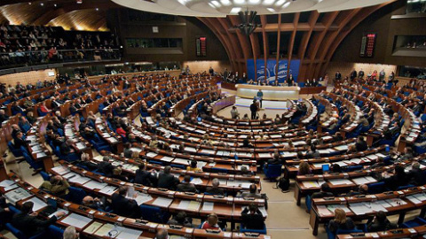 Cambra del Consell d'Europa, a Estrasburg. Govern d'Espanya