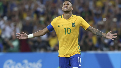 Brasil consiguió al fin la ansiada medalla de oro olímpica en fútbol. REUTERS/Marcos Brindicci