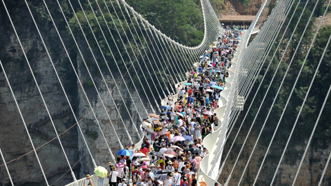 El puente, durante el día de su inauguración. REUTERS/Stringer