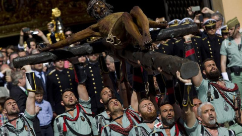 Procesión del Cristo de la Buena Muerte, en Málaga. EFE/Archivo