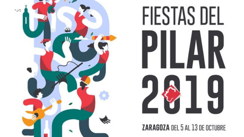 Cartel de las Fiestas del Pilar, de Zaragoza, de este año.