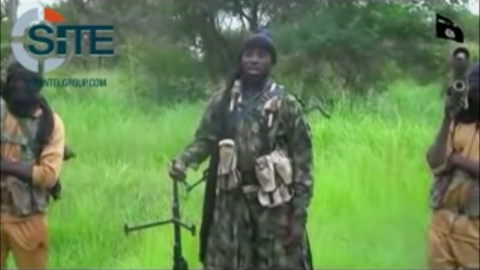 El líder de Boko Haram, Abubakar Shekau, dando un discurso/REUTERS