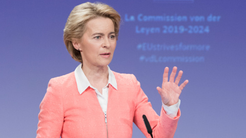 La presidenta de la Comisión Europea, la alemana Ursula von der Leyen. EFE