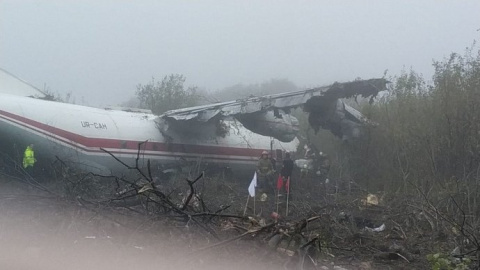 El avión accidentado. / @JACDECNEW