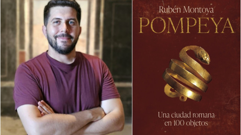 Rubén Montoya, autor del libro 'Pompeya. Una ciudad romana en 100 objetos'.