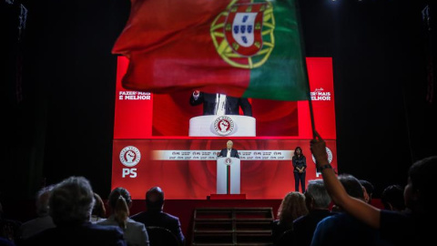 Mitin electoral de Antonio Costa, primer ministro portugués. EFE/Mario Cruz.