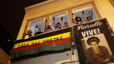 Protesta en Río de Janeiro por el asesinato de Marielle Franco. | REUTERS