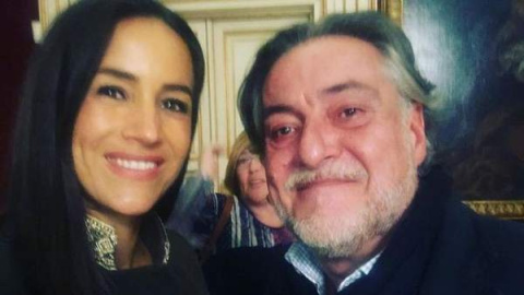 La imagen con Pepu Hernández que Begoña Villacís ha eliminado de sus redes sociales. / ARCHIVO