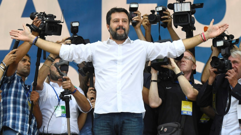 El líder de Liga, Matteo Salvini. (REUTERS/Flavio Lo Scalzo)