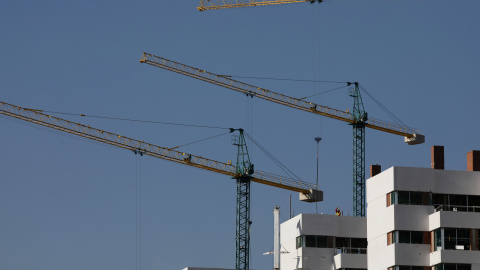 Edificio en construcción en Madrid. REUTERS