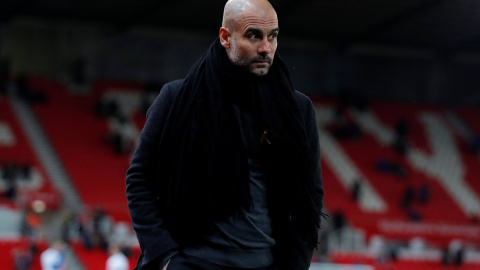 El entrenador del Manchester City, Pep Guardiola.- REUTERS