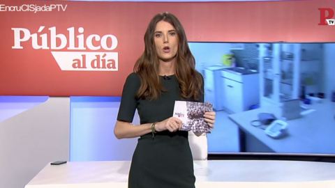 Núria Martínez  en el informativo de 'Público al Día' del 31 de enero de 2019.