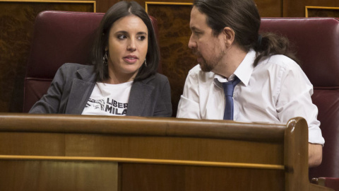 Irene Montero y Pablo Iglesias.