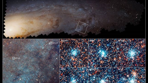 El telescopio Hubble revela cómo nacen estrellas en la galaxia vecina ...