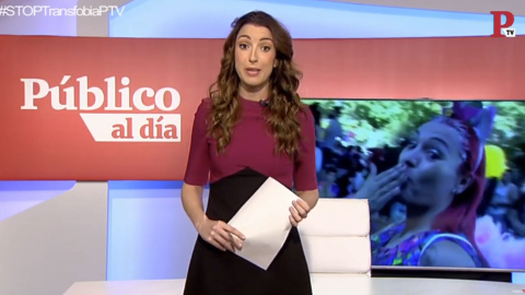 Natalia Moro en el informativo 'Público al Día' del 1 de febrero de 2019.