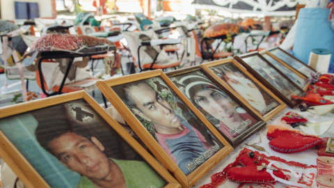 Fotos de los 43 estudiantes desaparecidos en el Estado de Guerrero, México.- Amnistía International/Sergio Ortiz Borbolla