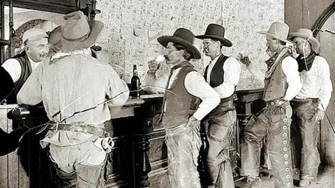 El bar Equity de Old Tascosa (Texas), en 1908. Erwin E. Smith