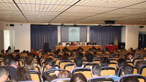 Acto de homenaje a la abogada laboralista Aurora León en Sevilla.