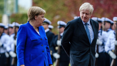 Angela Merkel y Boris Johnson en Berlín | EFE