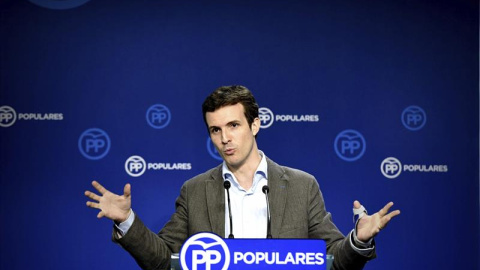 El vicesecretario de Comunicación del PP, Pablo Casado. - EFE