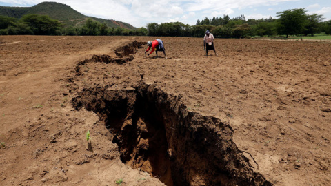 El agujero se abrió el pasado día 18 de marzo y ha estado extendiéndose. / Reuters