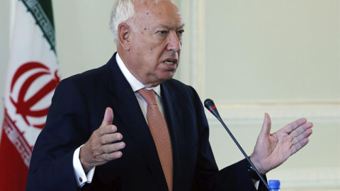 El ministro de Asuntos Exteriores español, José Manuel García-Margallo, en Teherán. / EFE